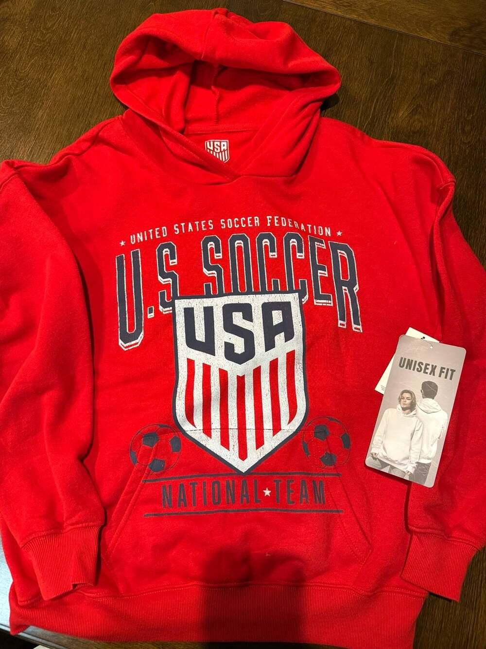 US Soccer Federation United States Soccer National Team Red Pullover Hoodie XS